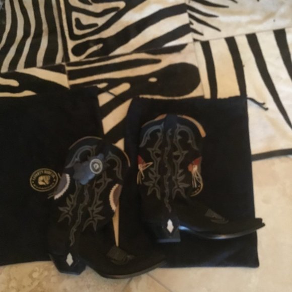 Liberty Boot Company Indian head embroidered  cowboy Boots size 11M 13W New - Picture 2 of 6